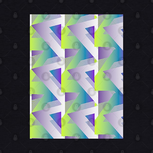 Geometric Wave #1 - Repeat Pattern Modular Synth Art by DankFutura